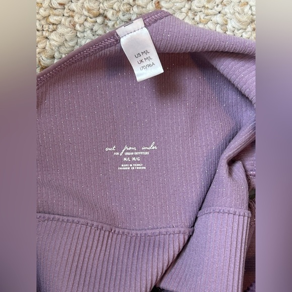 Out From Under, Urban Outfitters Womens’s M/L Purple Shimmer Bralette Top - Picture 5 of 5